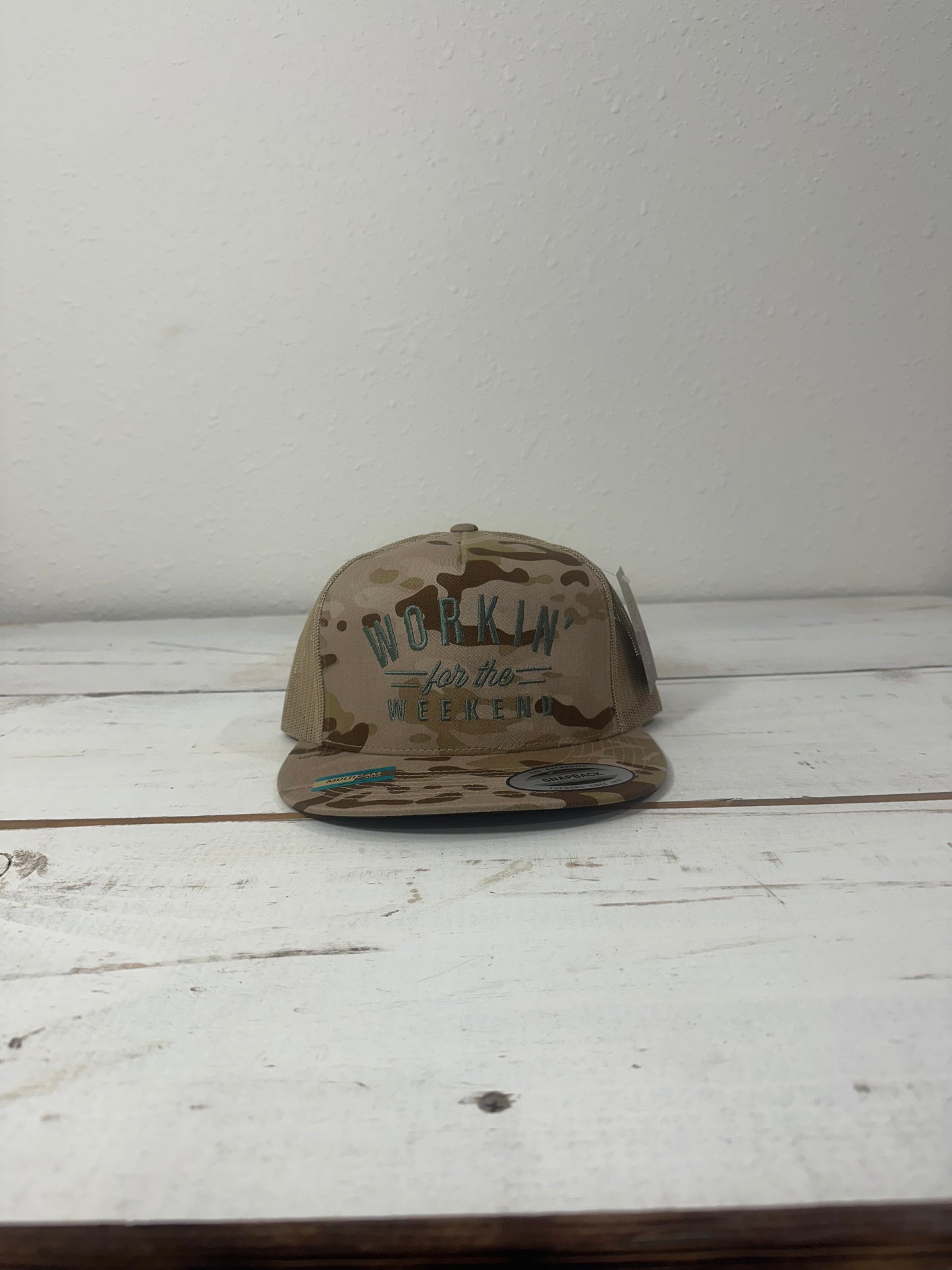Classic Snapback Flat Bill - Workin' For The Weekend